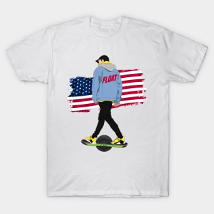 onewheel electric skateboard onewheel float life T-Shirt